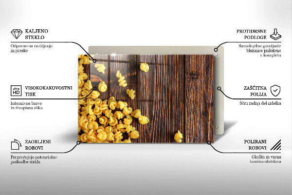 Protetor para fogão de vidro Massa na mesa