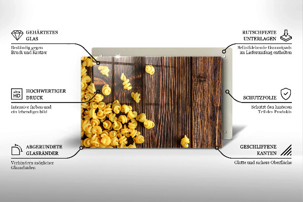 Protetor para fogão de vidro Massa na mesa