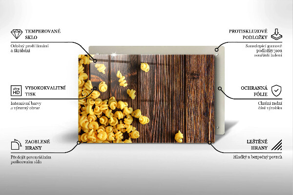 Protetor para fogão de vidro Massa na mesa