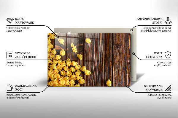 Protetor para fogão de vidro Massa na mesa