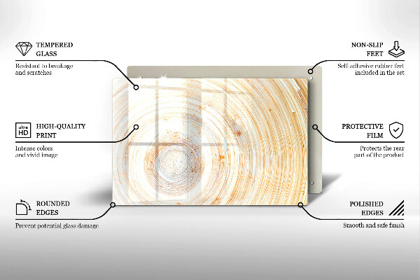 Cobertura placa vitrocerámica Textura de madeira