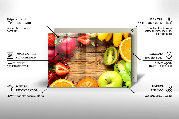 Protetor para fogão de vidro Fruta fresca