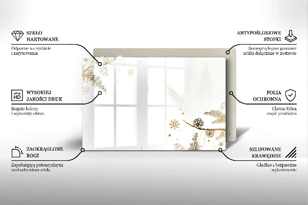 Cobertura placa vitrocerámica Decorações de inverno