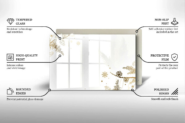 Cobertura placa vitrocerámica Decorações de inverno