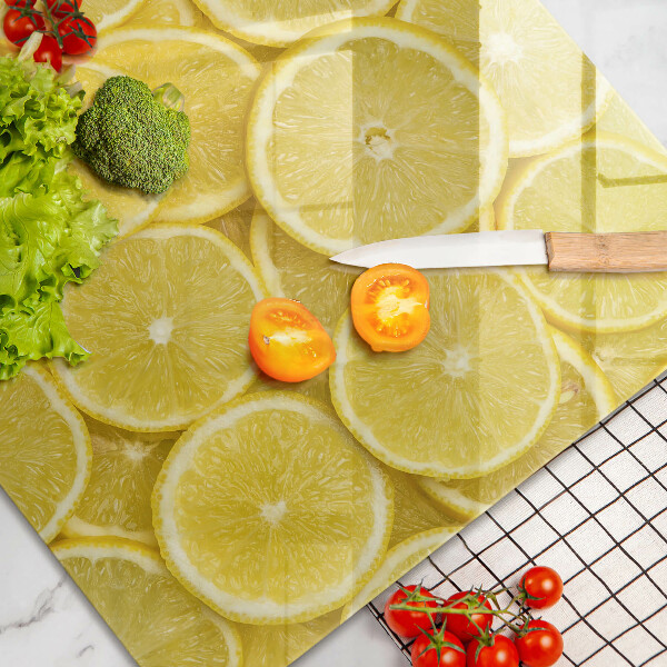 Protetor de fogão de vidro Fruta limão