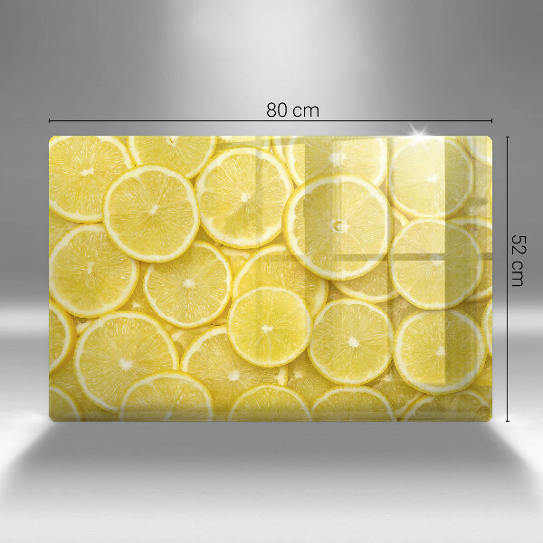Protetor de fogão de vidro Fruta limão