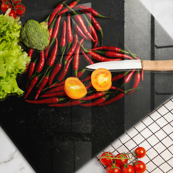 Protetor para fogão de vidro Coração de pimenta