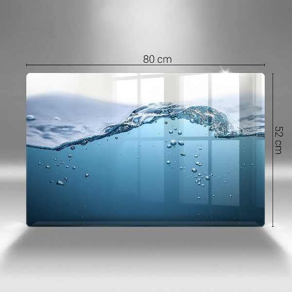 Protetor para fogão de vidro Água azul