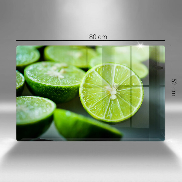 Protetor em vidro para fogão limão cítrico