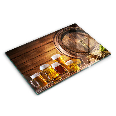 Protetor em vidro para fogão Um barril de cerveja