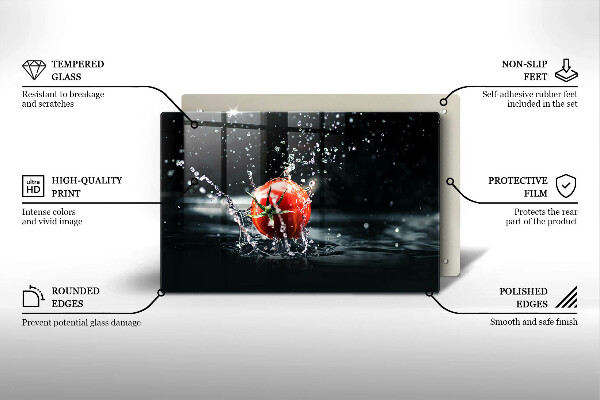 Cobertura placa vitrocerámica Tomate na água