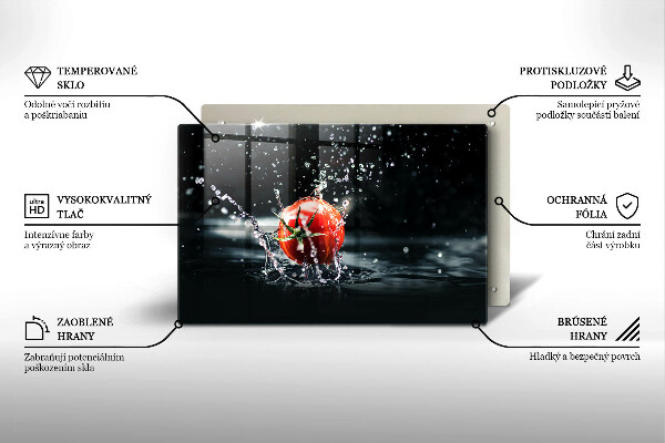 Cobertura placa vitrocerámica Tomate na água