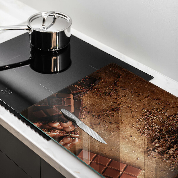 Protetor para fogão de vidro Doces de chocolate