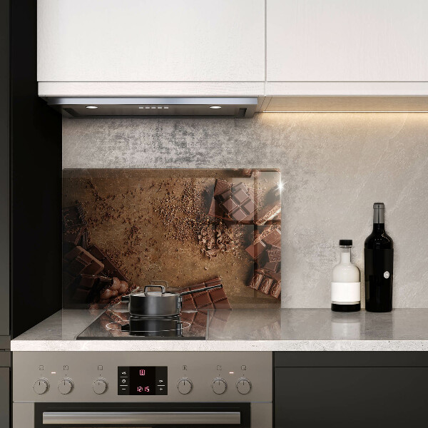 Protetor para fogão de vidro Doces de chocolate