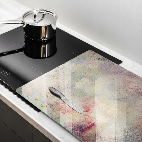 Protetor em vidro para fogão Fundo de textura de tinta