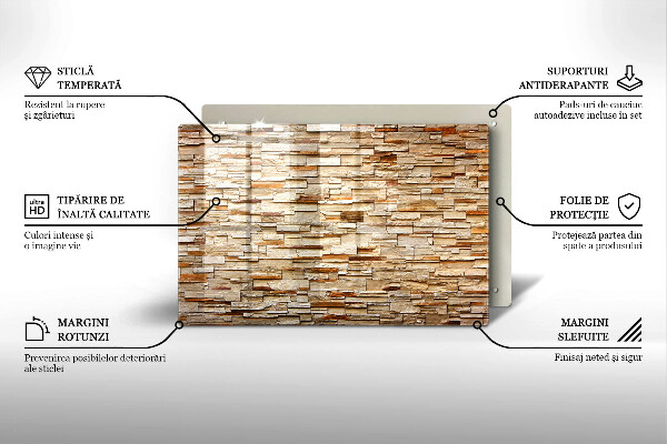 Cobertura placa vitrocerámica Textura de pedras decorativas