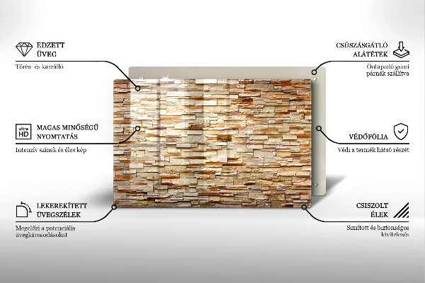Cobertura placa vitrocerámica Textura de pedras decorativas