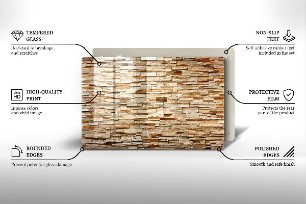 Cobertura placa vitrocerámica Textura de pedras decorativas