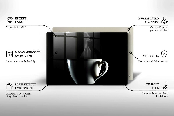 Protetor para fogão de vidro Uma xícara de chá