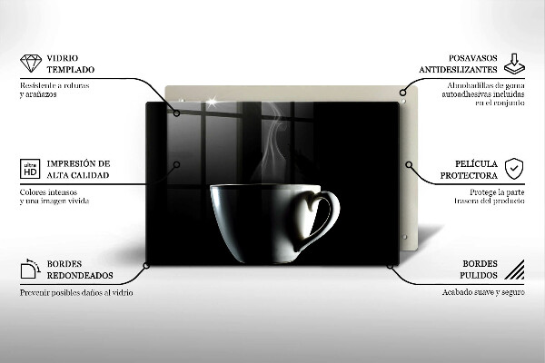 Protetor para fogão de vidro Uma xícara de chá