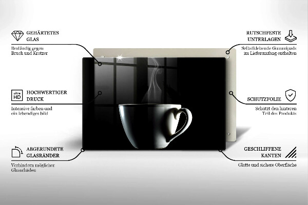 Protetor para fogão de vidro Uma xícara de chá