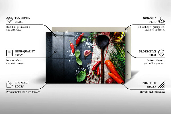 Cobertura placa vitrocerámica Comida de cozinha