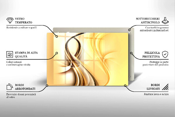 Cobertura placa vitrocerámica Fumaça abstrata