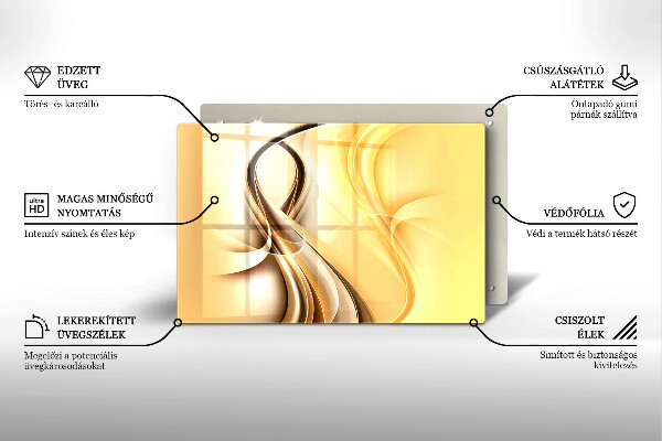 Cobertura placa vitrocerámica Fumaça abstrata
