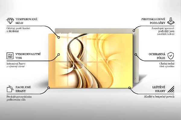 Cobertura placa vitrocerámica Fumaça abstrata