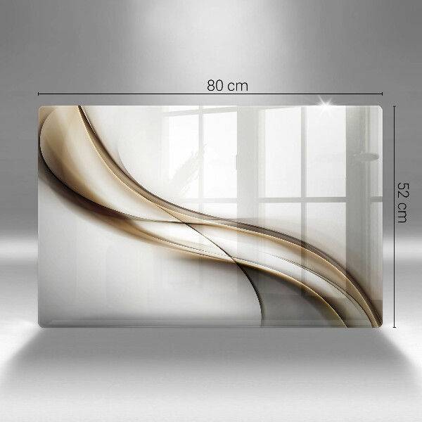 Cobertura placa vitrocerámica Abstração de linhas suaves