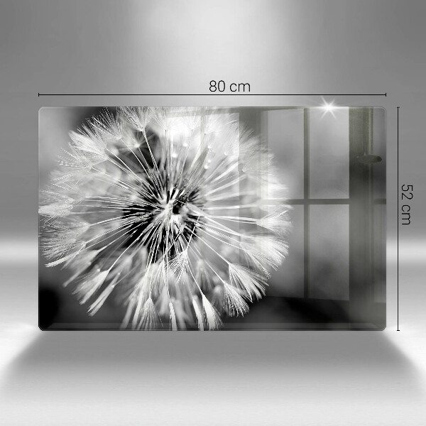 Protetor para fogão de vidro Dente-de-leão delicado