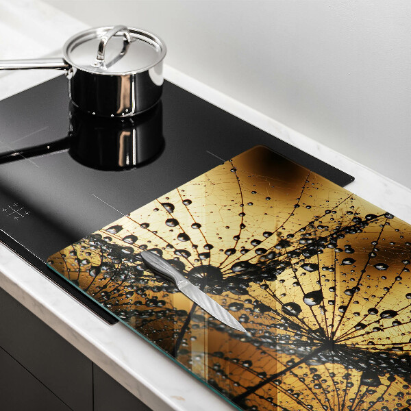 Protetor para fogão de vidro Orvalho e dentes-de-leão