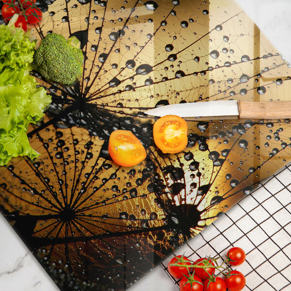 Protetor para fogão de vidro Orvalho e dentes-de-leão