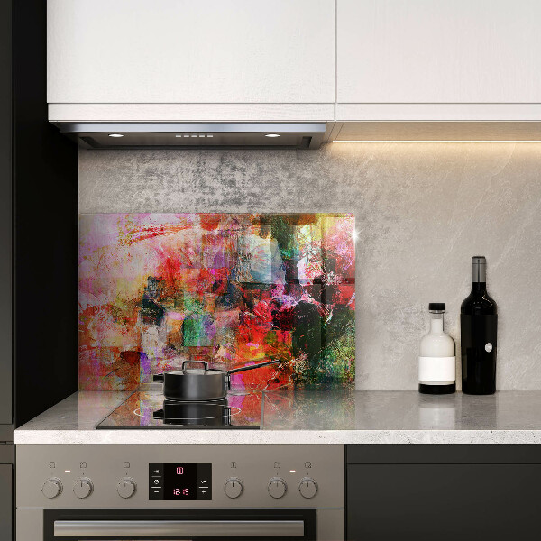 Cobertura placa vitrocerámica Abstração de tinta