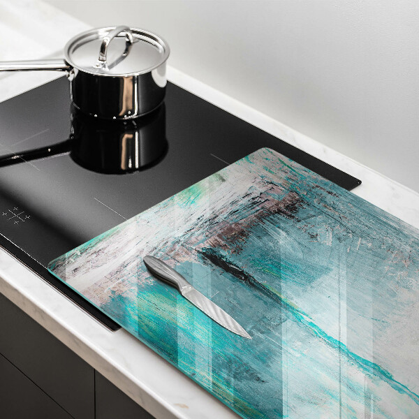 Cobertura placa vitrocerámica Fundo de pintura abstrata