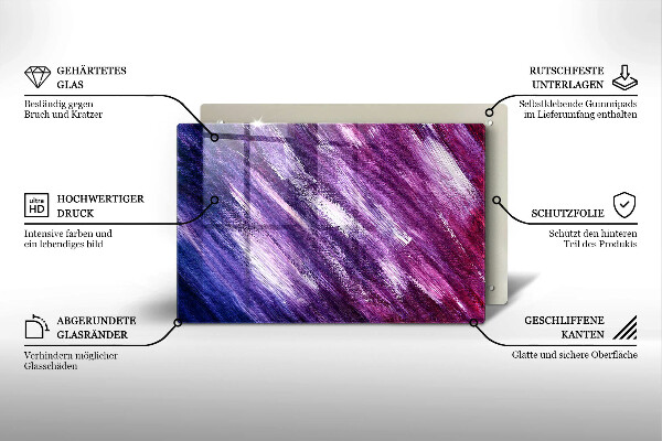 Cobertura placa vitrocerámica Abstração de tinta