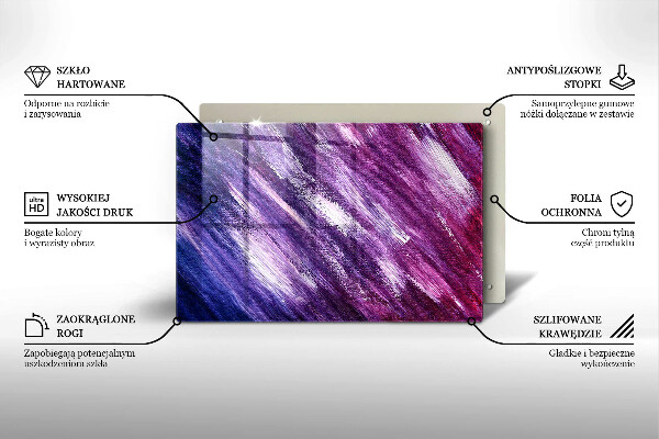 Cobertura placa vitrocerámica Abstração de tinta