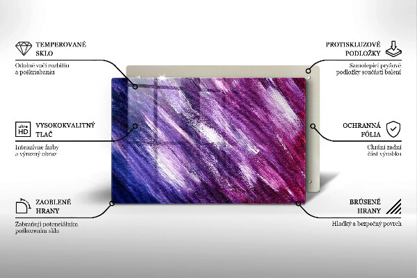 Cobertura placa vitrocerámica Abstração de tinta