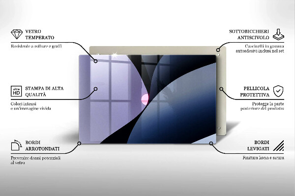 Cobertura placa vitrocerámica Formas abstratas