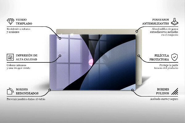 Cobertura placa vitrocerámica Formas abstratas