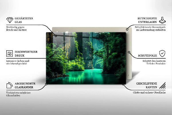 Cobertura placa vitrocerámica Paisagem da lagoa