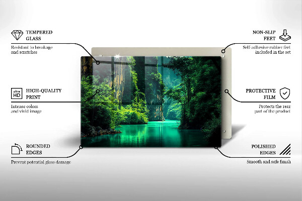 Cobertura placa vitrocerámica Paisagem da lagoa