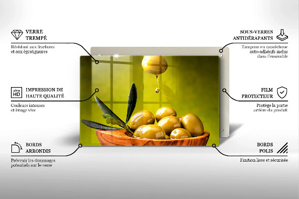 Cobertura placa vitrocerámica Azeitonas saborosas