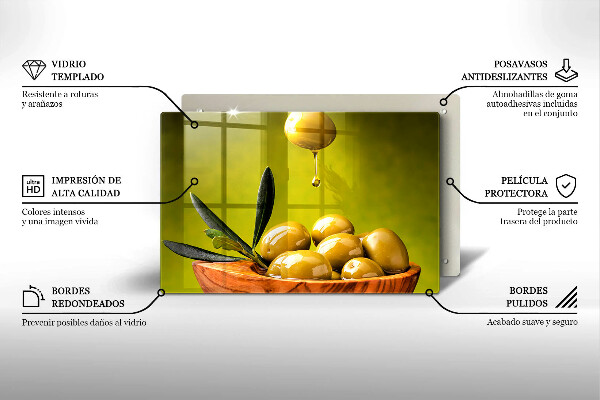 Cobertura placa vitrocerámica Azeitonas saborosas