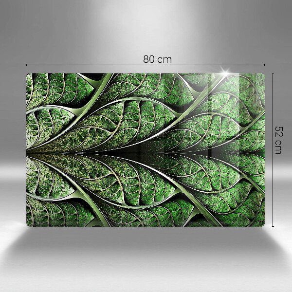 Protetor para fogão de vidro Estrutura das nervuras das folhas