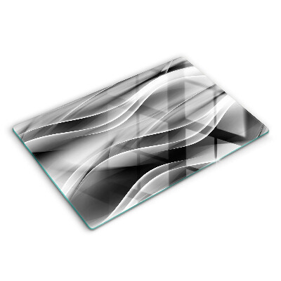 Cobertura placa vitrocerámica Linhas de fumaça abstratas