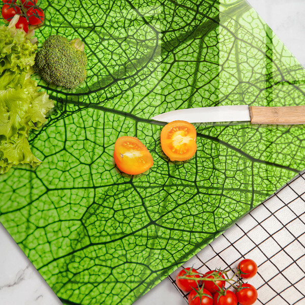 Protetor de fogão de vidro Natureza das nervuras das folhas