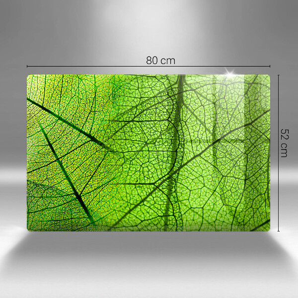 Protetor de fogão de vidro Natureza das nervuras das folhas