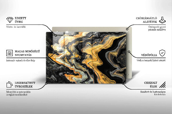 Cobertura placa vitrocerámica Estrutura abstrata