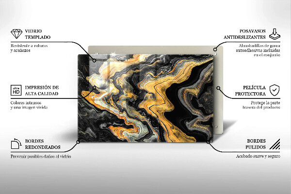 Cobertura placa vitrocerámica Estrutura abstrata